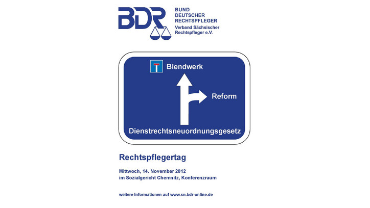 Plakat zum Rechtspflegertag 2012