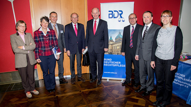 Teilnehmer der Podiumsdiskussion zum Rechtspflegertag 2015