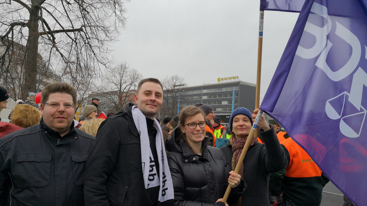 Protestkundgebung in Chemnitz am 13.02.2019 Gruppenbild